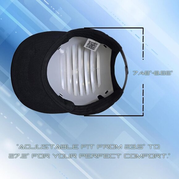 Women\'s Black Led Display Up Baseball Cap With Bluetooth Personalized Messages main image 8